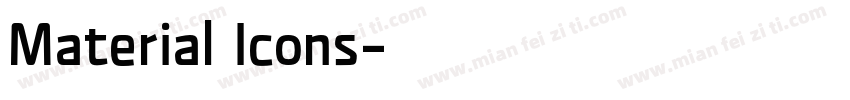 Material Icons字体转换